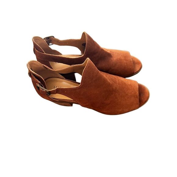 Lucky Brand  Open Toe Ankle sandals Leather Size 8.5 - Picture 2 of 10